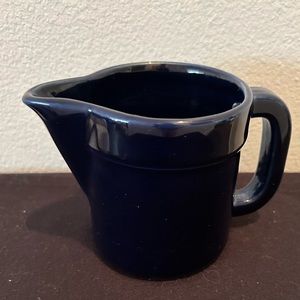 Navy blue creamer 3.75”H by Pfaltzgraff